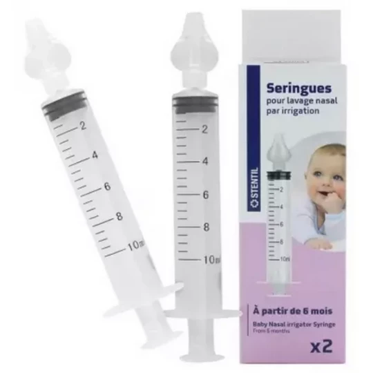 Stentil Seringues pour Lavage Nasal par Irrigation 2 Seringues