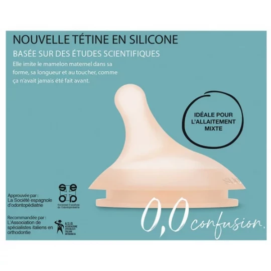 Suavinex Care Zero.Zero Biberon Anti-Colique Débit Adaptable 0 Mois et + 180 ml - image 2