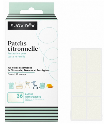 Suavinex Patchs à la Citronnelle Patchs Transparents x 36