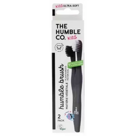 The Humble Co. Kids Brosses à Dents Extra-Souples Végétales x 2