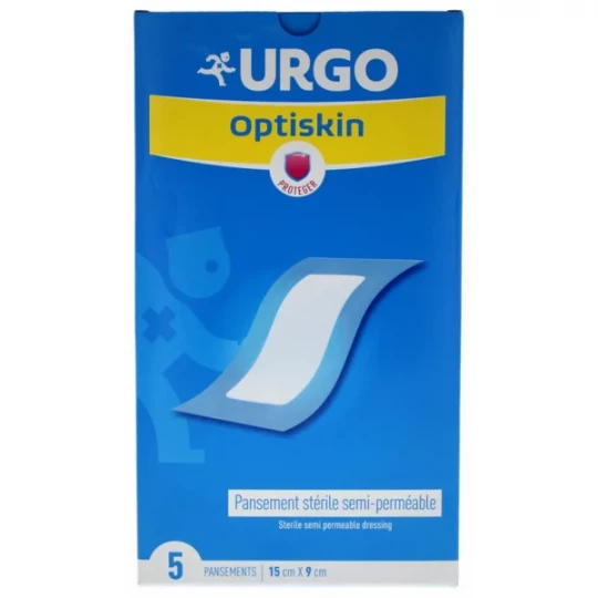 Urgo Optiskin Pansements Stériles Semi-Perméables 15 cm x 9 cm x 5