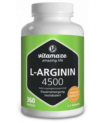 Vitamaze L-Arginine 4500 Capsules x 360