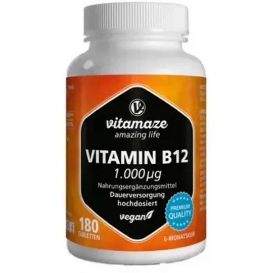 Vitamaze Vitamine B12 1000 µg Comprimés x 180