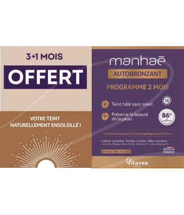 Manhaé Autobronzant Gélules 2 x 60