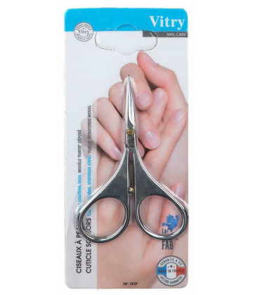 Vitry Ciseaux à Peaux Lames Courbes Inox Furtif
