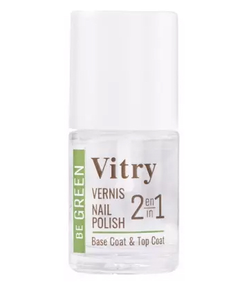 Vitry Nail Care Vernis 2 en 1 Base Coat et Top Coat 10 ml