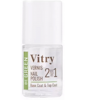 Vitry Nail Care Vernis 2 en 1 Base Coat et Top Coat 10 ml