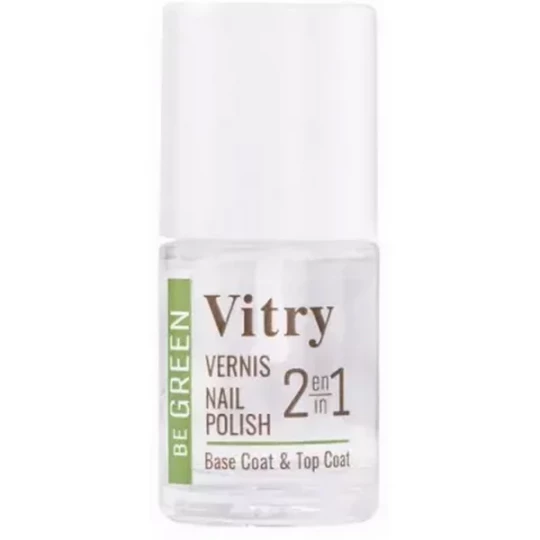 Vitry Nail Care Vernis 2 en 1 Base Coat et Top Coat 10 ml