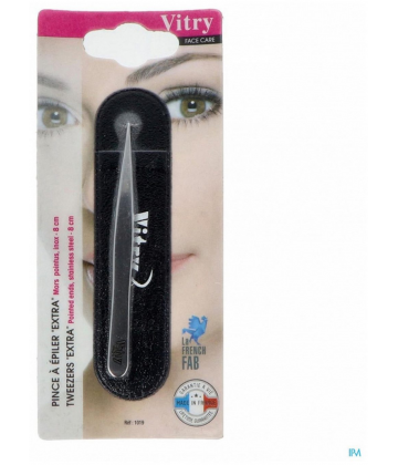 Vitry Pince à Épiler Mors Pointus Inox 8 cm