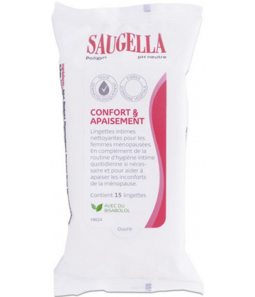 Saugella Poligyn Lingettes Hygiène Intime x 15