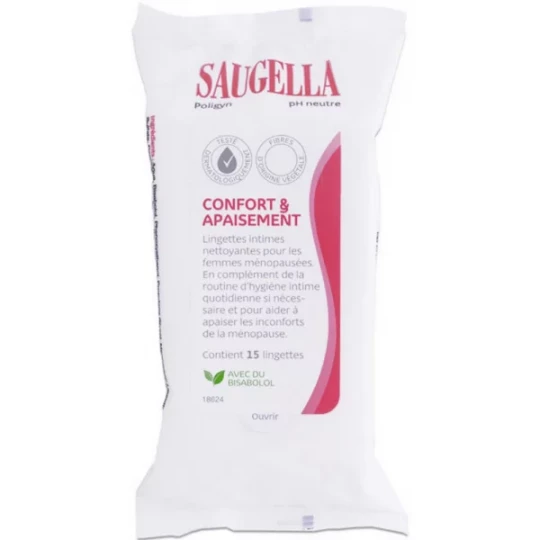 Saugella Poligyn Lingettes Hygiène Intime x 15