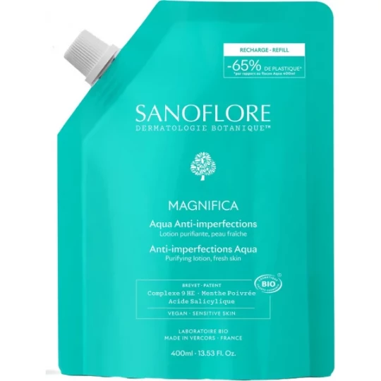 Sanoflore Aqua Magnifica Anti-Imperfections Éco-Recharge 400 ml