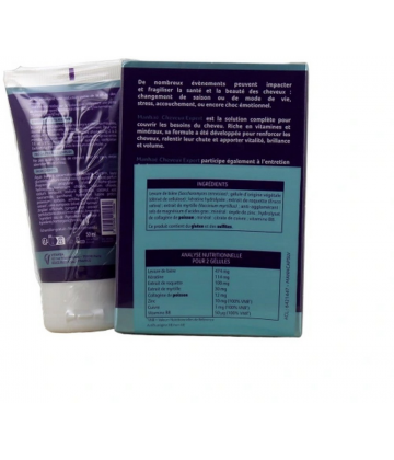 Manhaé Cheveux Expert Gélules x 120 + Cheveux Expert Shampoing Anti-Chute 50 ml Offert