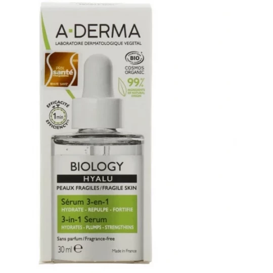 A-Derma Biology Hyalu Sérum 3 en 1 30 ml + Eau Micellaire 25 ml offerte - image 3
