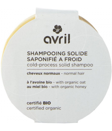 Avril Shampooing Solide Saponifié à Froid Cheveux Normaux 100 g