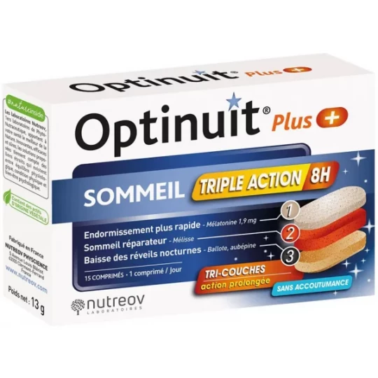 Nutreov Optinuit Plus Sommeil Triple Action Comprimés