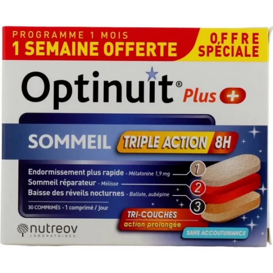 Nutreov Optinuit Plus Sommeil Triple Action Comprimés - image 2