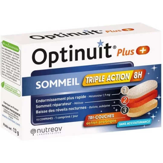 Nutreov Optinuit Plus Sommeil Triple Action Comprimés - image 3