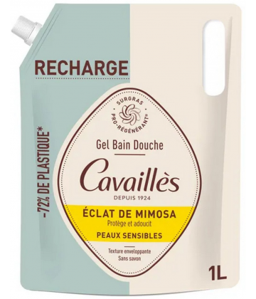Rogé Cavaillès Gel Bain Douche Eclat de Mimosa Recharge 1 L