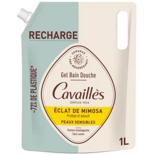 Rogé Cavaillès Gel Bain Douche Eclat de Mimosa Recharge 1 L