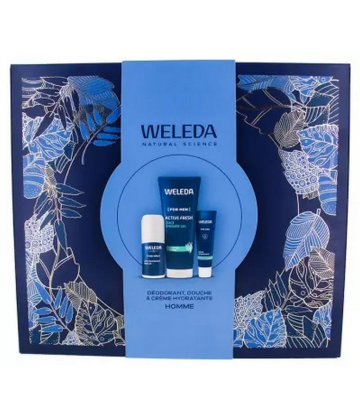 Weleda Coffret Homme Déodorant Douche et Crème Hydratante