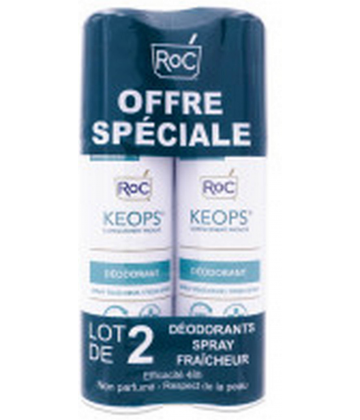 ROC Keops Déodorant Spray Fraîcheur 100 ml x 2