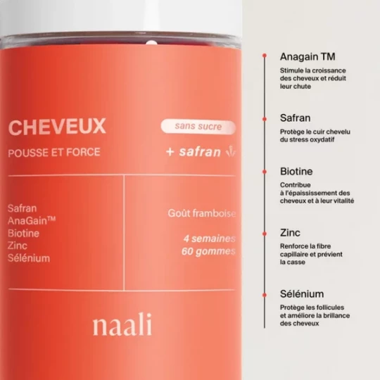Naali Cheveux Pousse et Force Gummies x 60 - image 5