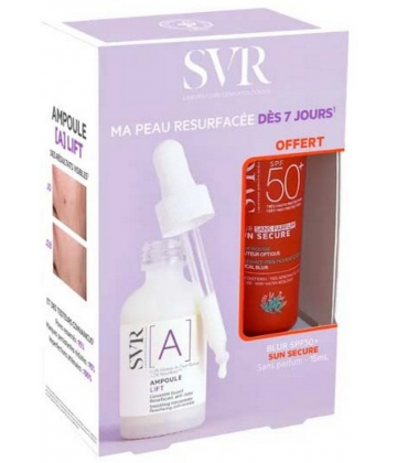 SVR [A] Ampoule Lift 30 ml + Sun Secure Blur Sans Parfum SPF50+ 15 ml Offert