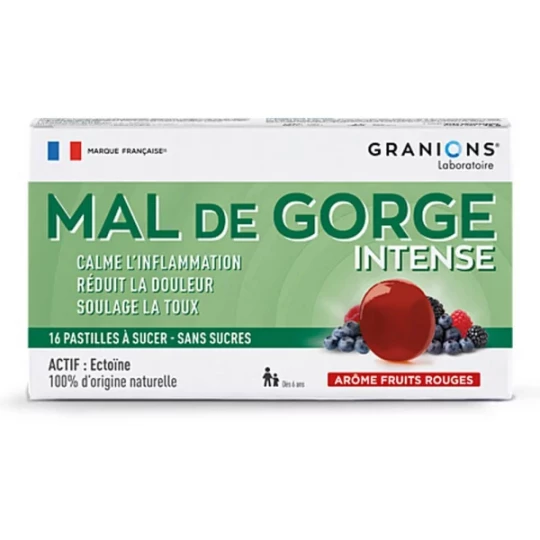 Granions Mal de Gorge Intense Pastilles x 16