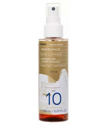 Korres Aegean Bronze Huile Bronzante Intense SPF10 150 ml