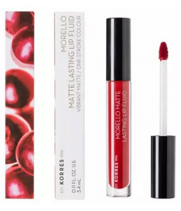 Korres Morello Rouge à Lèvres Liquide Mat 3,4 ml