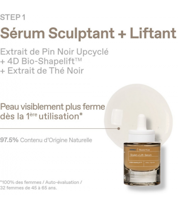 Korres Pin Noir Crème Rebond Raffermissante et Repulpante 40 ml + Sérum Rebond Liftant et Raffermissant 15 ml Offert