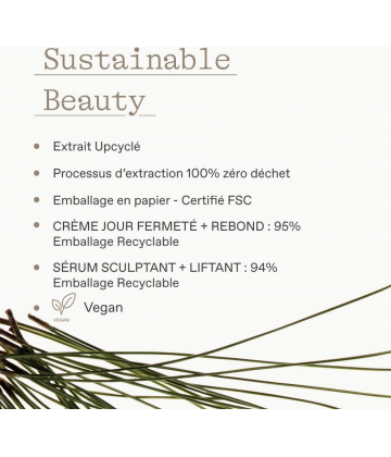 Korres Pin Noir Crème Rebond Raffermissante et Repulpante 40 ml + Sérum Rebond Liftant et Raffermissant 15 ml Offert