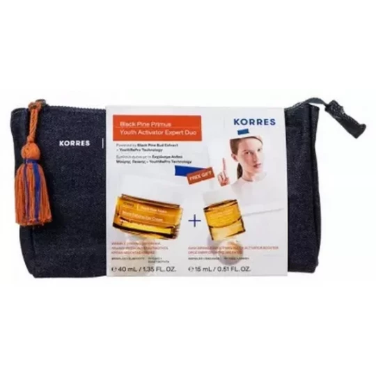 Korres Pin Noir Primus Crème Lissante Jeunesse Jour 40 ml + Sérum Activateur Jeunesse 15 ml Offert