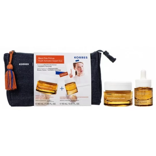 Korres Pin Noir Primus Crème Lissante Jeunesse Jour 40 ml + Sérum Activateur Jeunesse 15 ml Offert - image 4