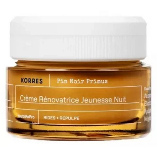 Korres Pin Noir Primus Crème Rénovatrice Jeunesse Nuit 40 ml