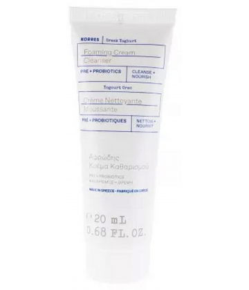 Korres Yaourt Grec Crème Nettoyante Moussante 20 ml