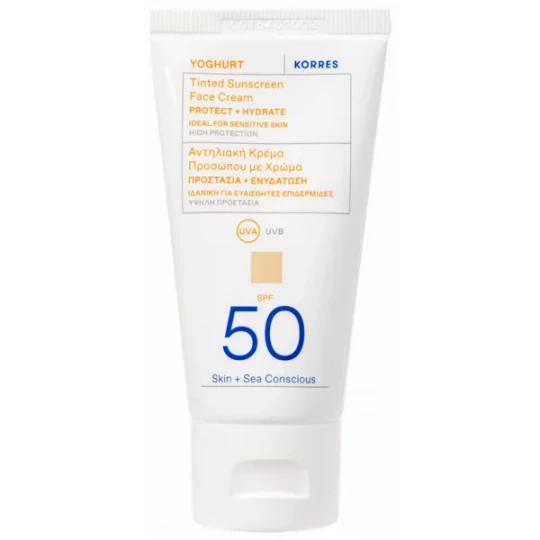 Korres Yoghurt Crème Solaire Teintée Visage SPF50 50 ml - image 4