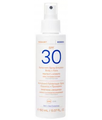 Korres Yoghurt Émulsion Solaire Corps et Visage SPF30 150 ml