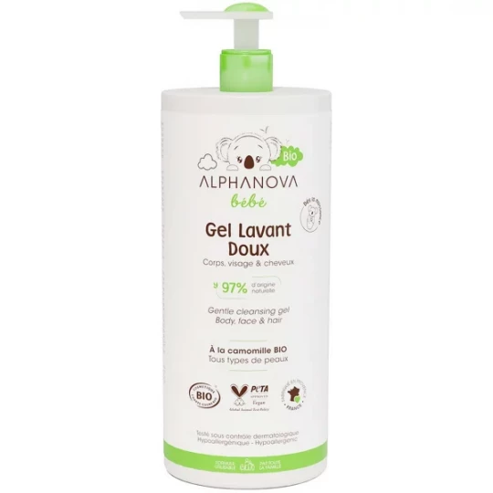Alphanova Bébé Gel Lavant Doux Bio 400 ml