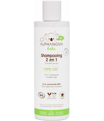 Alphanova Bébé Shampooing 2 en 1 Bio 200 ml
