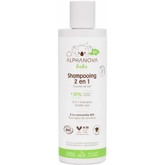 Alphanova Bébé Shampooing 2 en 1 Bio 200 ml