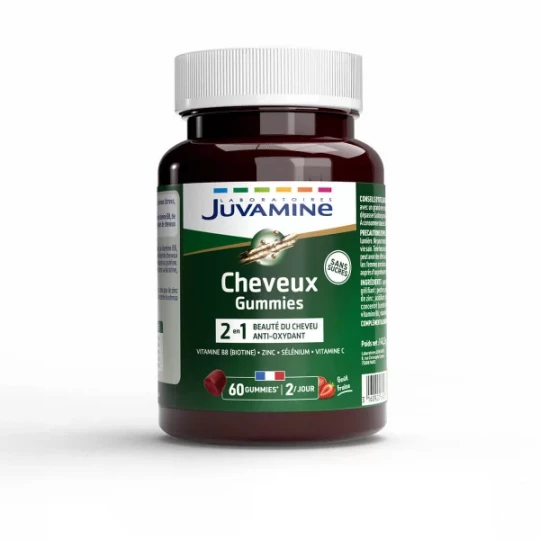 Juvamine Cheveux 2 en 1 Gummies x 60