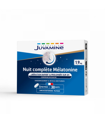 Juvamine Nuit Complète Mélatonine 1,9 mg Comprimés x 30