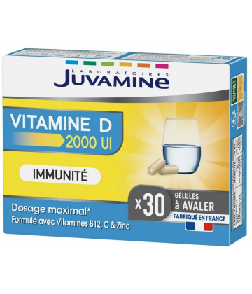 Juvamine Vitamine D 2000 UI Gélules x 30