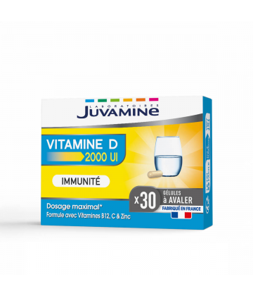 Juvamine Vitamine D 2000 UI Gélules x 30