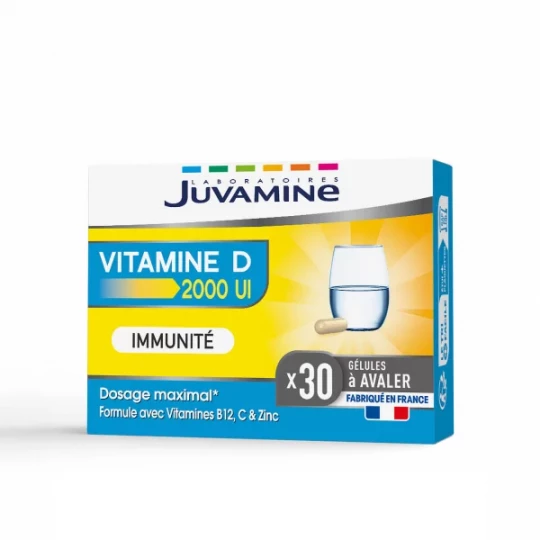 Juvamine Vitamine D 2000 UI Gélules x 30
