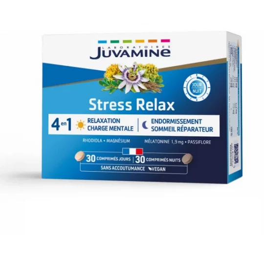Juvamine Stress Relax Jour/Nuit Comprimés x 60