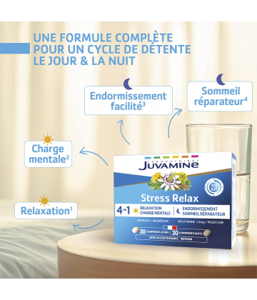 Juvamine Stress Relax Jour/Nuit Comprimés x 60