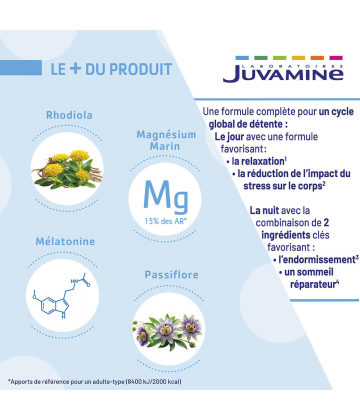 Juvamine Stress Relax Jour/Nuit Comprimés x 60